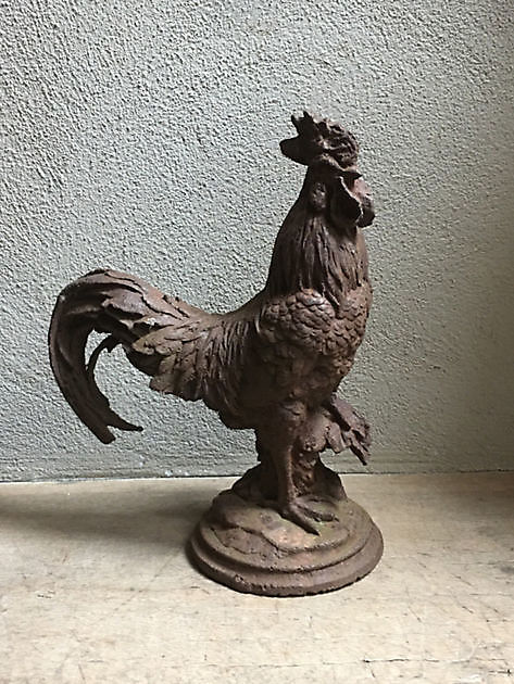 Cast iron rooster 45 cm high Decobyjo - Bellingwolde