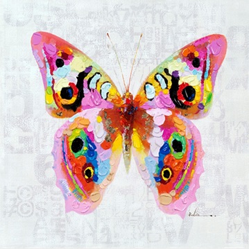 Beautiful large Butterfly painting - Decobyjo - Bellingwolde