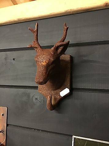 Cast iron deer head hanging hook Decobyjo - Bellingwolde