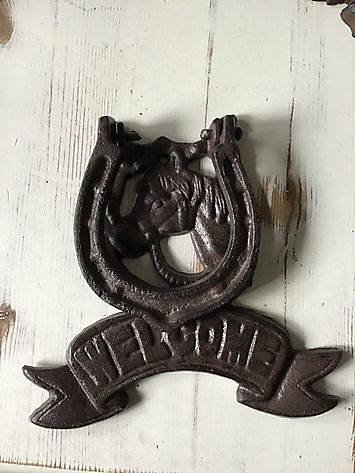 Cast iron door knocker horse Decobyjo - Bellingwolde