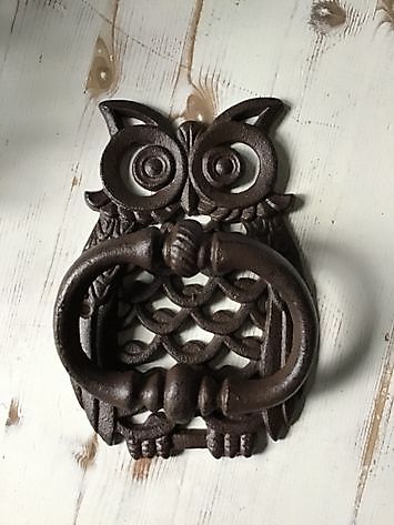 Cast iron door knocker owl - Decobyjo - Bellingwolde