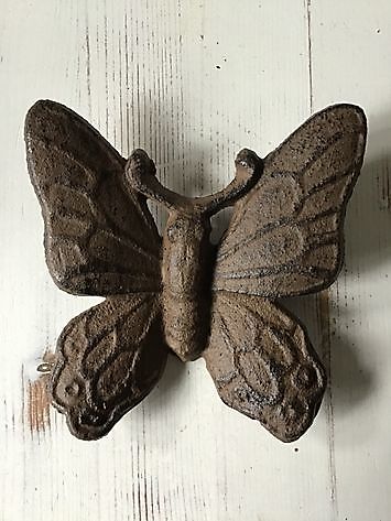 Cast iron butterfly small 12 x 10 - Decobyjo - Bellingwolde