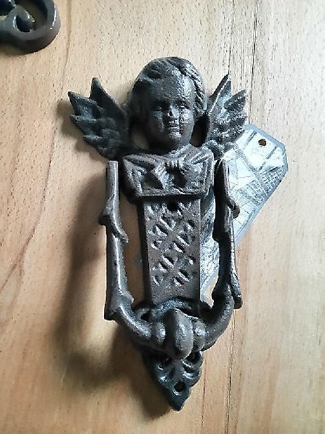 Cast iron door knocker angel brown Decobyjo - Bellingwolde