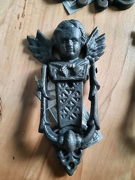 Cast iron door knocker angel black - Decobyjo - Bellingwolde