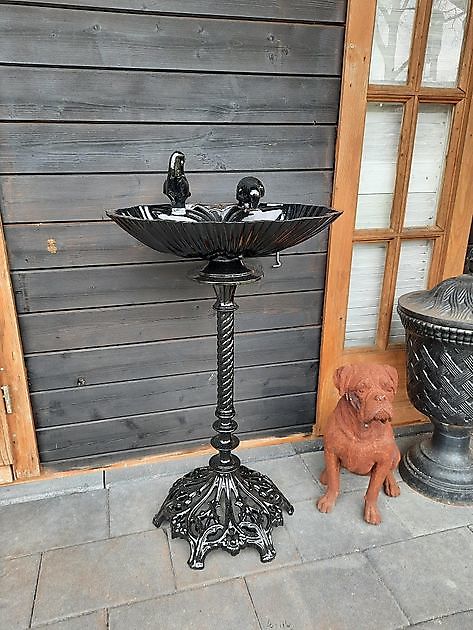 Aluminium Vogeltränke Vogelnapf schwarz - Decobyjo - Bellingwolde