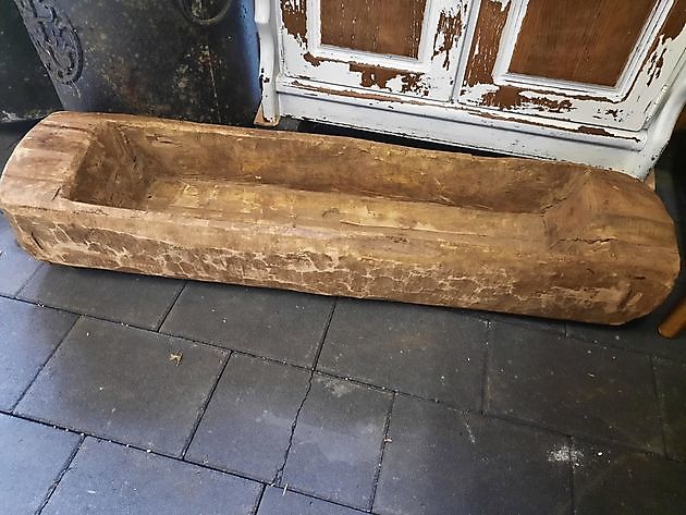 Houten trog groot 1 Decobyjo - Bellingwolde