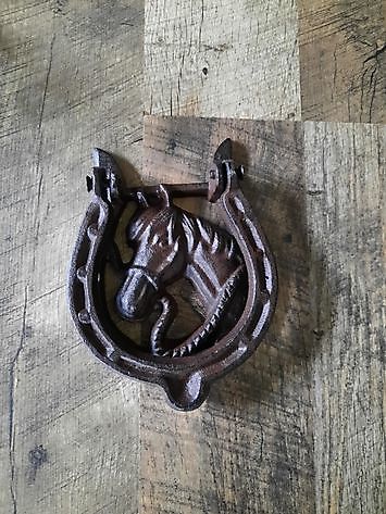 Cast iron door knocker horseshoe - Decobyjo - Bellingwolde