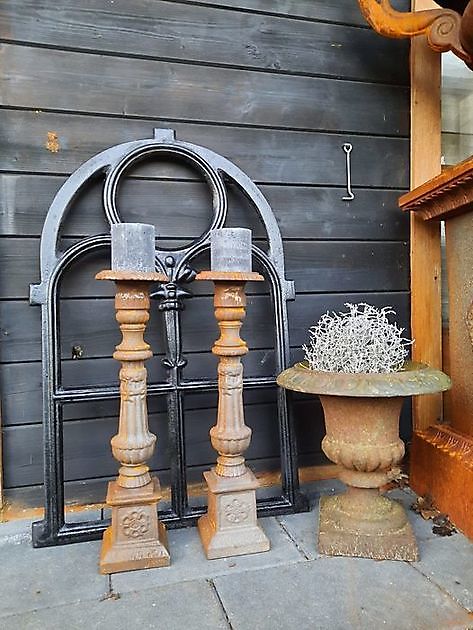 Cast iron candlestick 45 cm high - Decobyjo - Bellingwolde