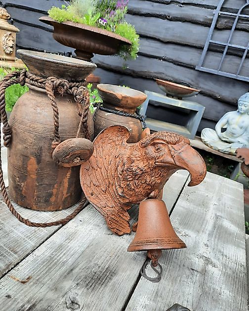 Cast iron doorbell bell eagle - Decobyjo - Bellingwolde