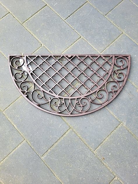 Cast iron doormat half round - Decobyjo - Bellingwolde