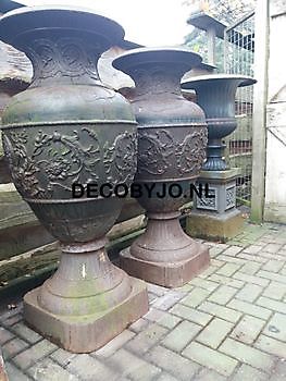 Large cast iron decorative vase 130 cm Decobyjo - Bellingwolde