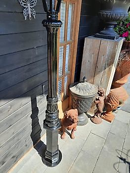 Aluminum lamppost 1.95 cm high black Decobyjo - Bellingwolde