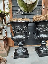 Vase de jardin en fonte Beardman noir 78 cm Decobyjo - Bellingwolde