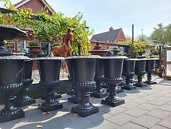 Schwarze Gusseisenvase 70 cm Decobyjo - Bellingwolde